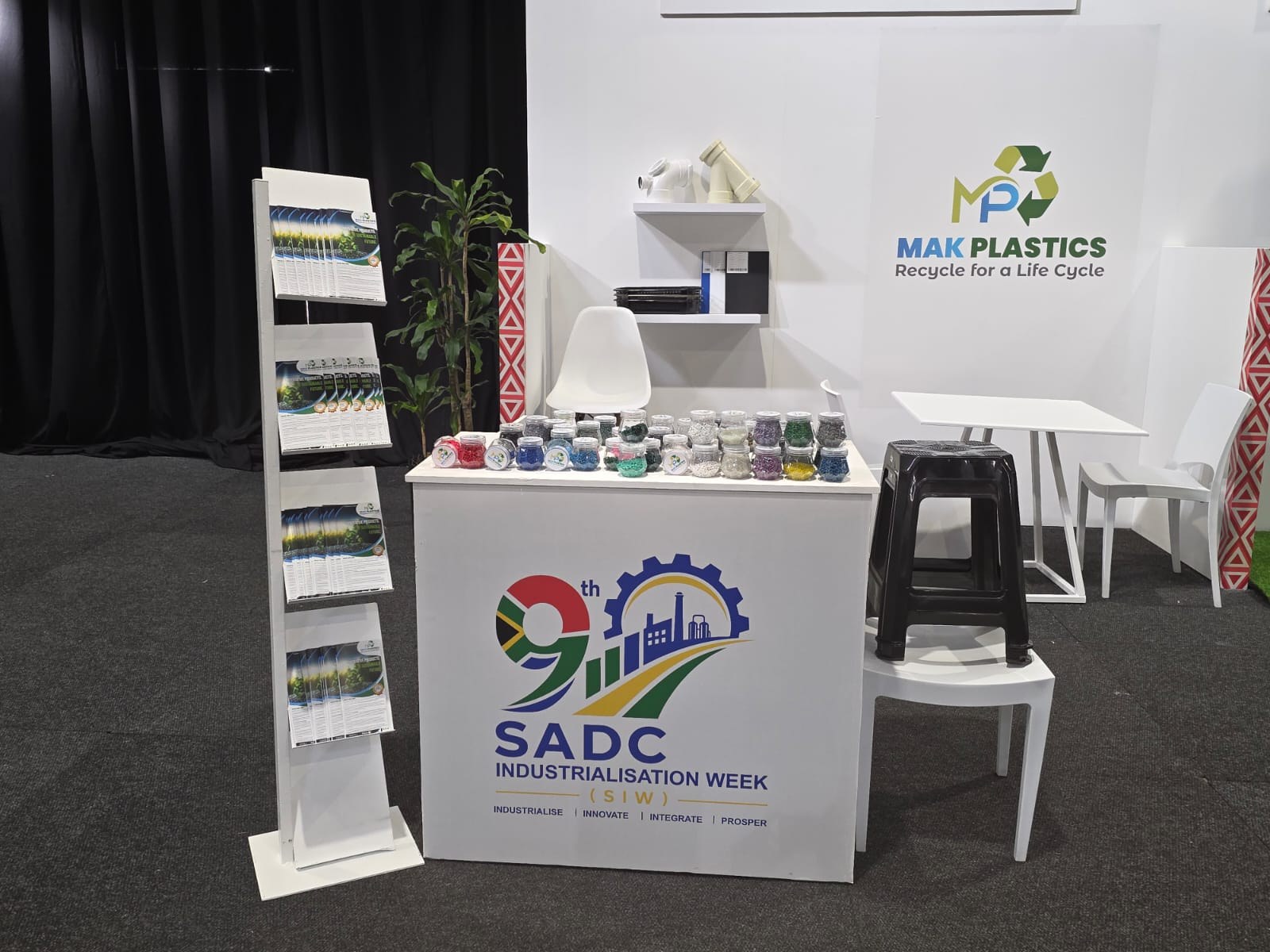 MAK Plastics booth at SADC Industrialisation Week