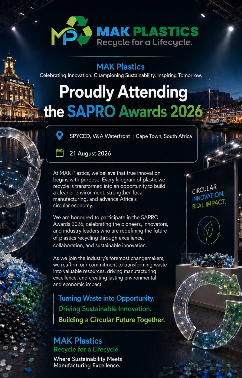 MAK Plastics at SAPRO Awards 2026, Cape Town