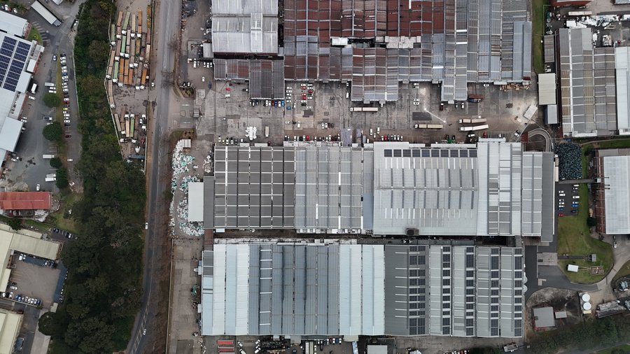 Aerial view of the MAK Plastics facility