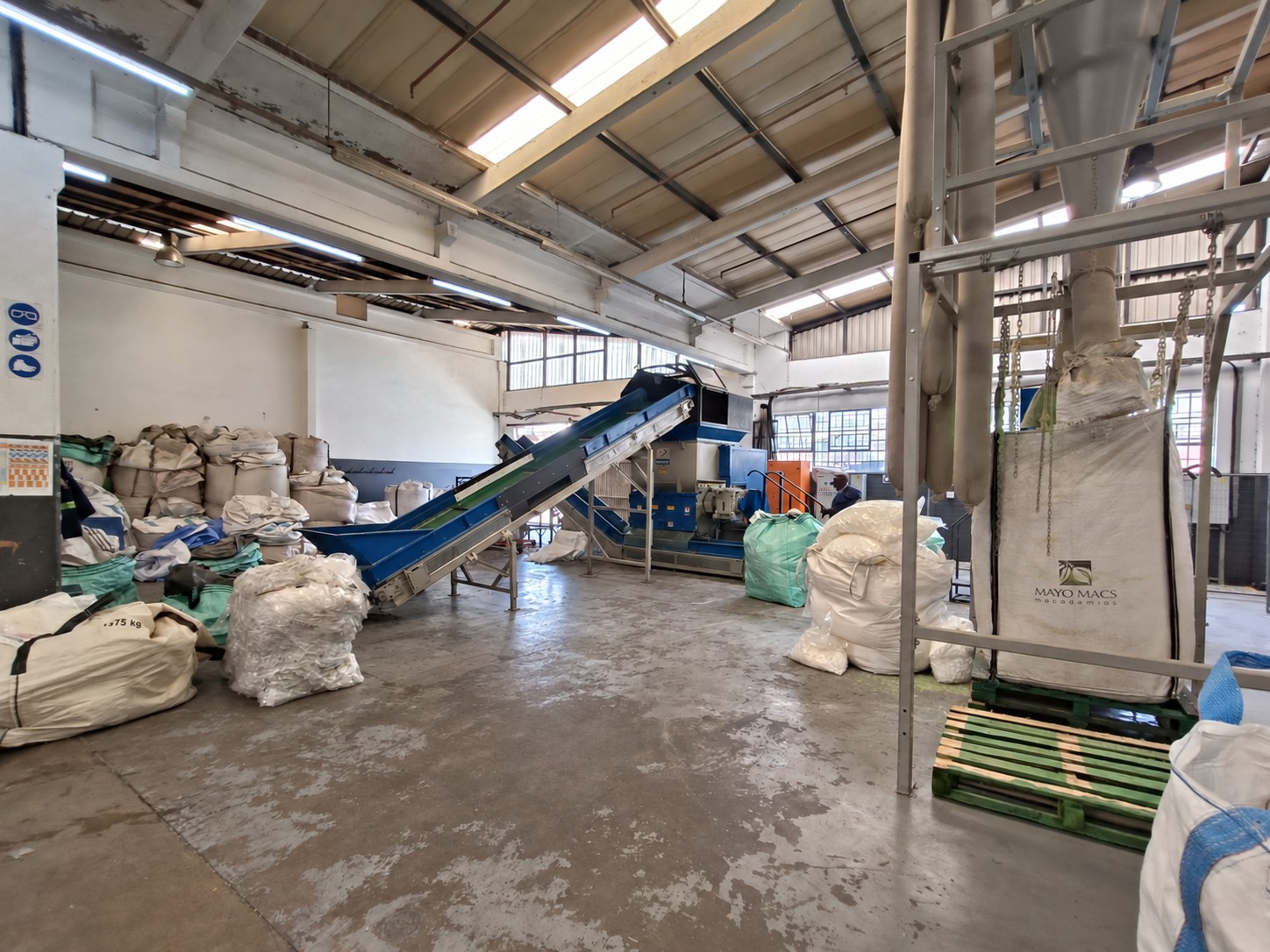 Conveyor and processing line