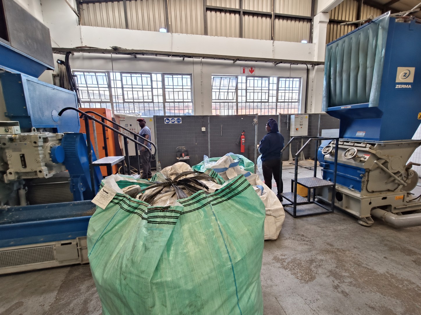 ZERMA shredder and granulator line