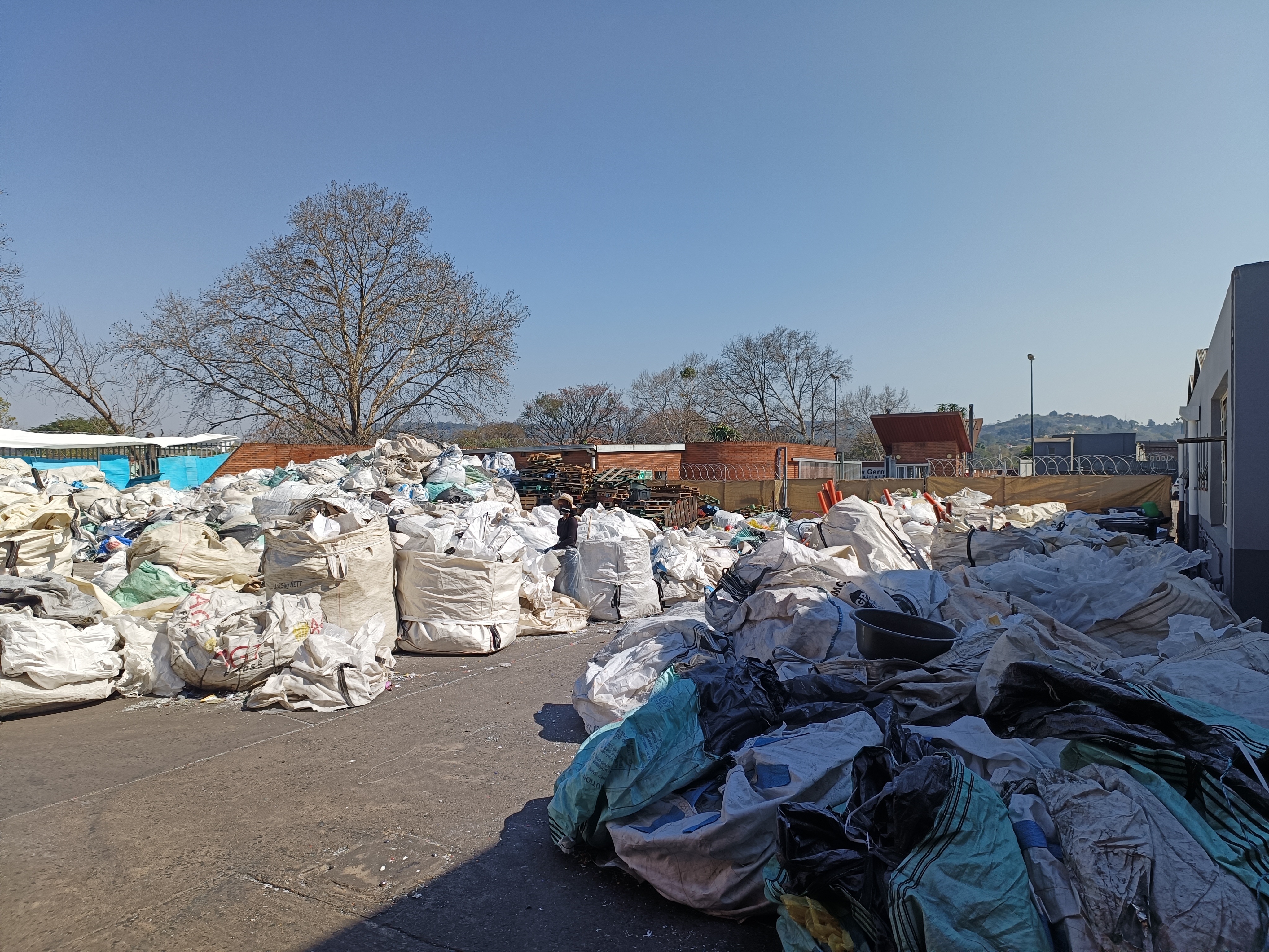 Outdoor bag storage yard