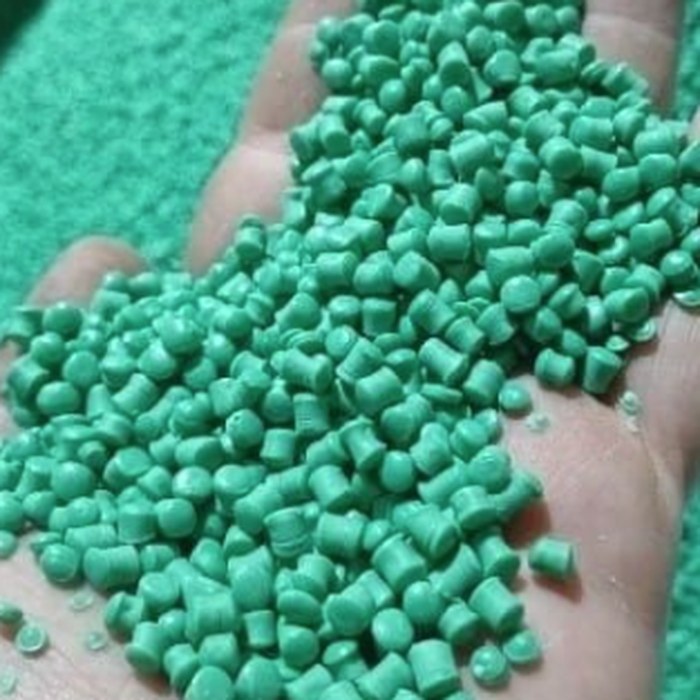 Recycled green PP pellets