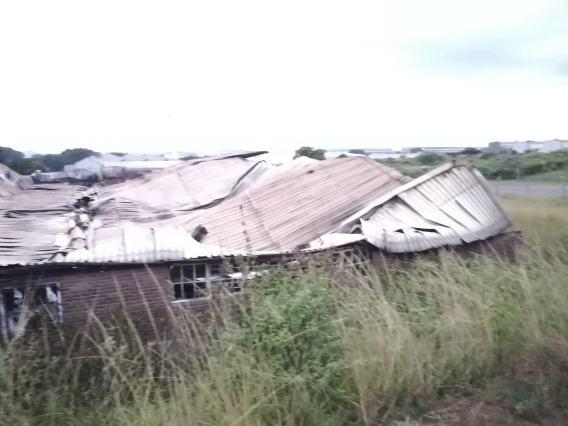 Roof collapse at the 17 Brown Street warehouse