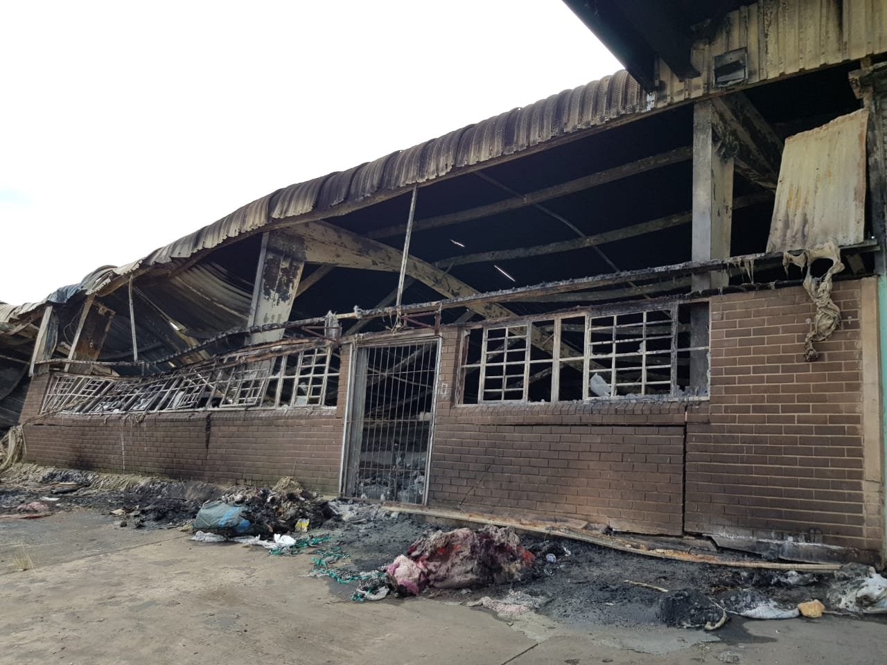 Exterior damage at 25 Brown Street